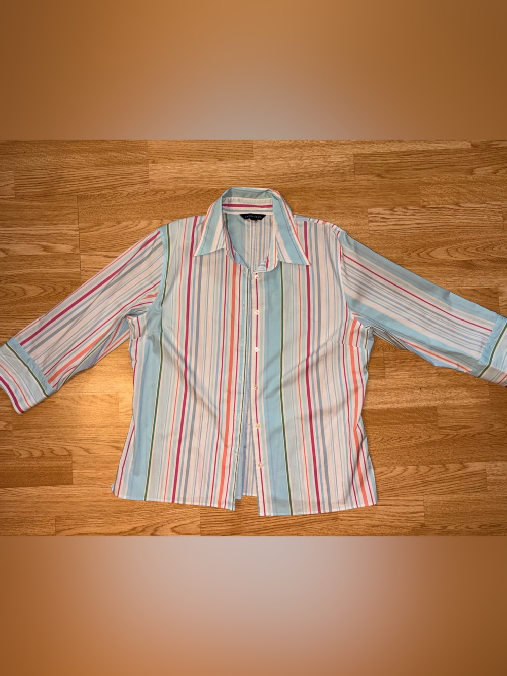 Land’s End Women’s Striped Button Up Shirt